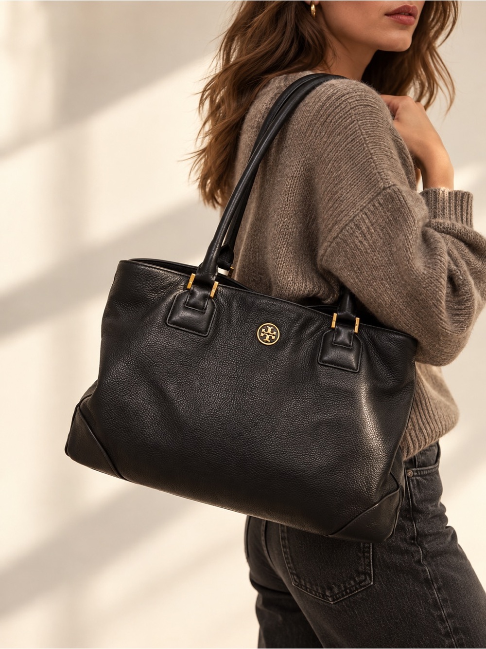 Tory Burch East West Large Leather Tote